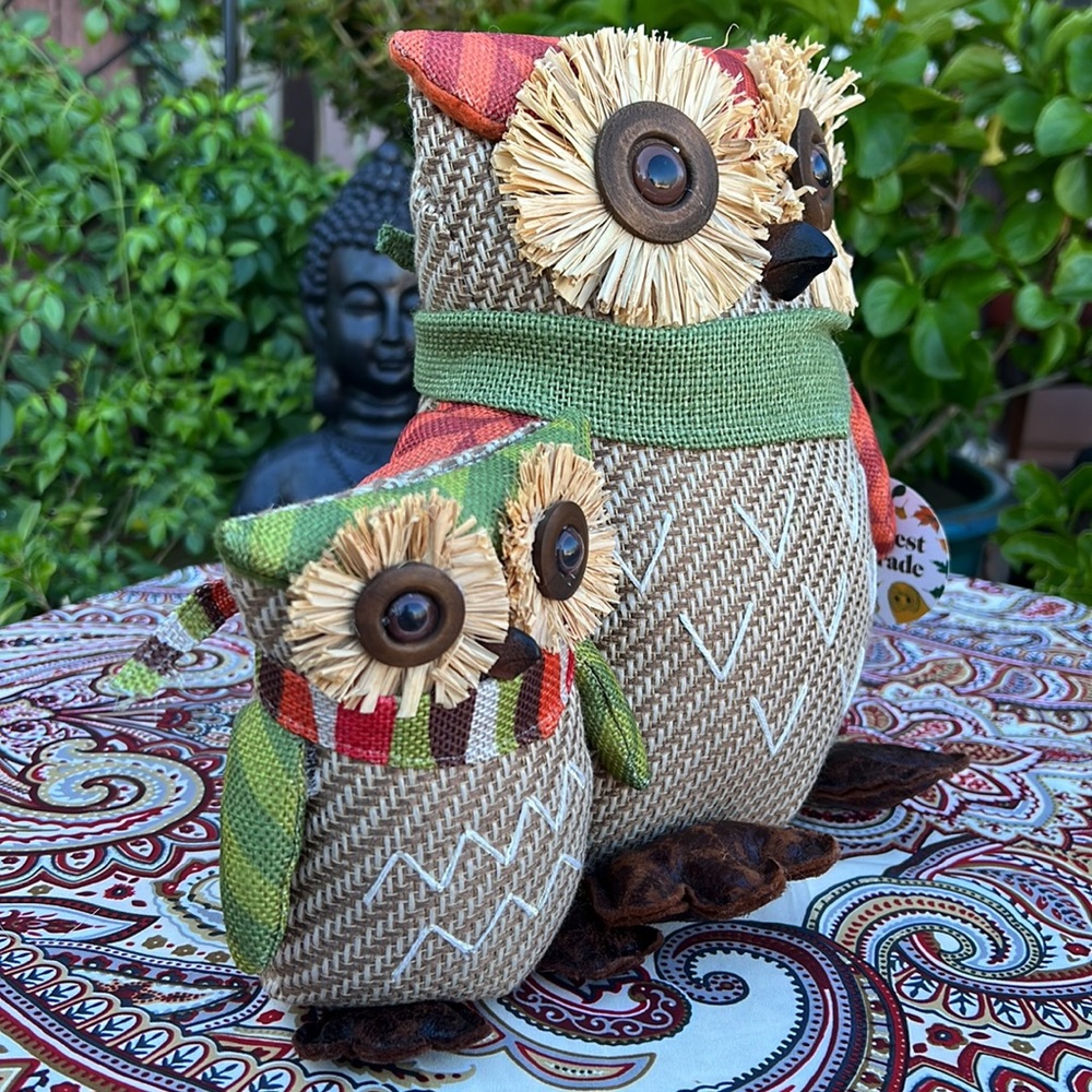 🍁 New Owl Family Fall Accent / Door Stopper 🍁 - Picture 7 of 17